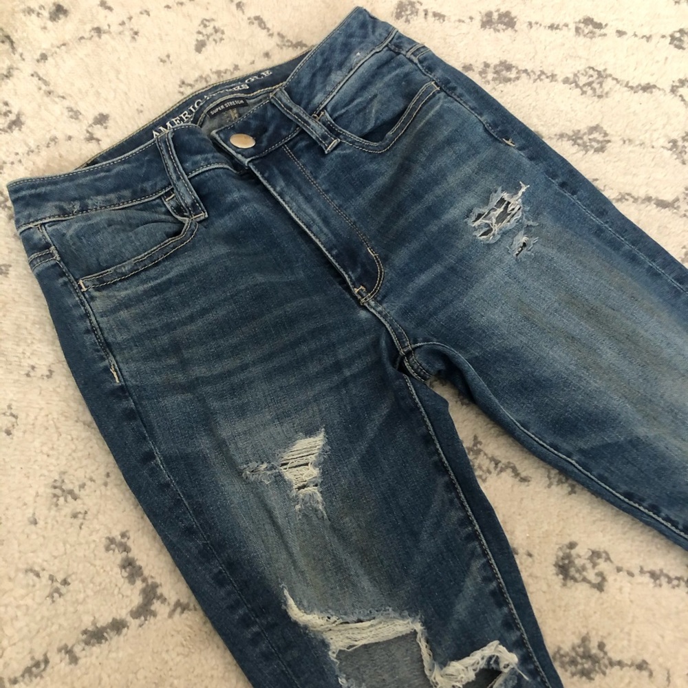 American Eagle Super Stretch Ripped Jeans - Picture 2 of 5